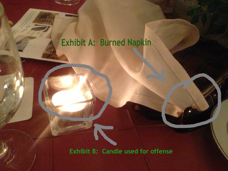 Burned Napkin