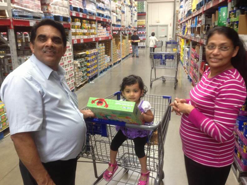 shopping with the grandparents