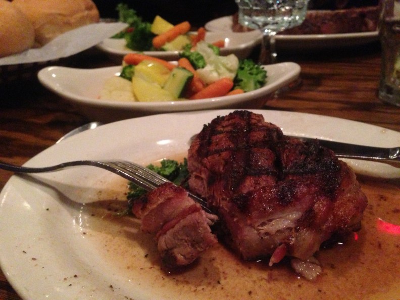 my view of the steak