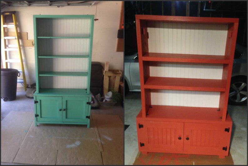 shelves side by side