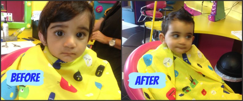 Ezzy hair before after
